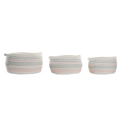 Set de basket DKD Home Decor Coton (52 x 43 x 25 cm)