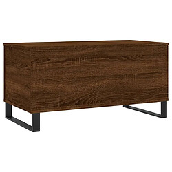 Maison Chic Tabls basse,Table Console pour salon Chêne marron 90x44,5x45 cm Bois d'ingénierie -MN47779 pas cher