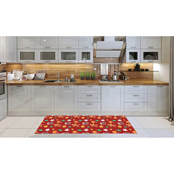 Alter Tapis de cuisine, 100% Made in Italy, Tapis antitache avec impression numérique, Tapis antidérapant et lavable, Modèle Angélique, 140x52 cm