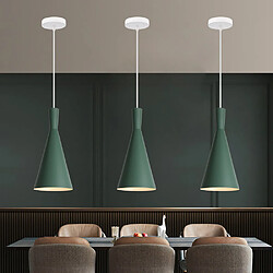 Acheter Stoex Lustre Minimaliste Nordique Vert Suspension Luminaire Rétro Suspension en Métal Plafonnier Moderne Intérieur