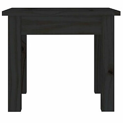 Maison Chic Table basse,Table Console Table d'appoint, Table pour salon Noir 35x35x30 cm Bois massif de pin -MN94298 pas cher