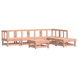 vidaXL Salon de jardin 7 pcs bois massif douglas