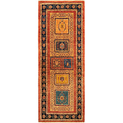 Vidal Tapis de couloir en laine 215x83 rouge Kashkuli