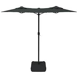 Avis vidaXL Parasol de jardin à double tête anthracite 316x240 cm