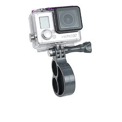 Wewoo Stabilisateur gris pour GoPro HERO4 / 3 + / 3/2/1 Poignée Doigts avec vis à oreilles