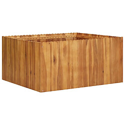 Maison Chic Jardinière,Lit surélevé de jardin - Bac à fleurs - pot de fleur 100x100x50 cm Bois massif d'acacia -GKD61559