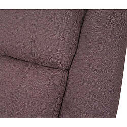 Mendler Fauteuil TV Lincoln, fauteuil de relaxation, tissus ~ couleur d'acajou