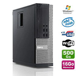 PC Dell Optiplex 990 SFF Intel G630 2.7GHz 16Go Disque 500Go DVD Wifi W7 - Occasion