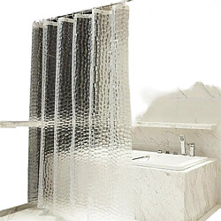 Universal (180 * 180 cm) 3D EVA nettoyage douche salle de bains rideau imperméable plastique diamant cube d'eau.