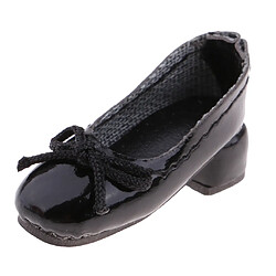 poupée de mode pu cuir bloc talon chaussures pour 1/6 blythe poupée accs noir pas cher