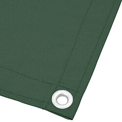 Avis vidaXL Écran de balcon vert foncé 120x700 cm 100% polyester oxford