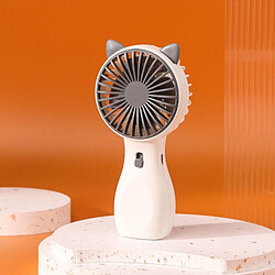 Avis (Blanc) Petit Ventilateur Portatif Chargement Usb Ventilateur Portable à Quatre Pales De Refroidissement Par Brise Puissant