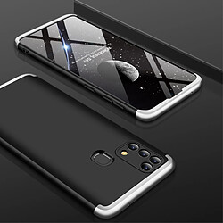 Coque en TPU 3 pièces détachables mates noir/argent pour votre Samsung Galaxy M31