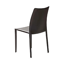 Acheter Mes Lot de 4 chaises repas coloris marron - KIMY