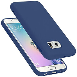 Cadorabo Coque Samsung Galaxy S6 EDGE Etui en Bleu