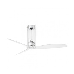 faro Plafonnier ventilateur Tube Verre,acier