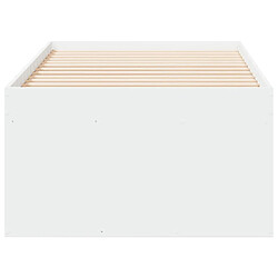 Acheter Vidaxl Lit de jour avec tiroirs blanc 75x190 cm bois d'ingénierie