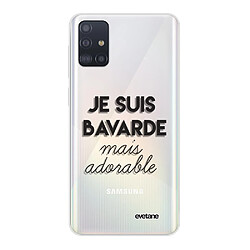 Coque Samsung Galaxy A51 5G 360 intégrale transparente Bavarde Mais Adorable Ecriture Tendance Design Evetane.