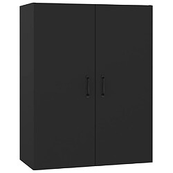 vidaXL Armoire suspendue Noir 69,5x34x90 cm Bois d'ingénierie