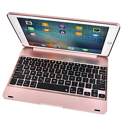 Avis Wewoo Clavier QWERTY Universel or rose pour iPad 9.7 2018 et Air & Air 2 Pro 9.7 nouvel 9.7 pouces 2017 ABS ultra-mince type de couverture de flip Bluetooth horizontal étui en cuir F19B