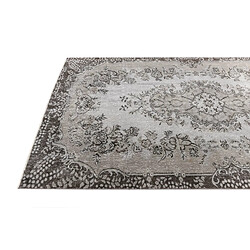 Avis Vidal Tapis de laine 282x163 gris Ultra Vintage