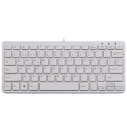 Avis R-Go Tools Clavier Compact, Filaire - Claviers (Filaire, Mini, avec Fil, USB, QWERTY, Blanc)