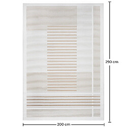 Acheter ICONIK INTERIOR Grand Tapis Design Contemporain et Moderne - Beige (290x200 cm) - Verla Beige