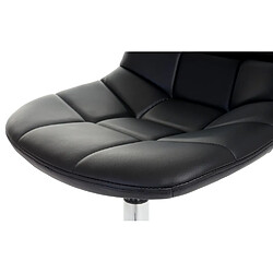 Mendler 6x chaise de salle à manger Cascina, fauteuil pitovante, chrome ~ similicuir noir pas cher