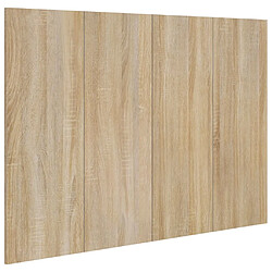 vidaXL Tête de lit Chêne sonoma 120x1,5x80 cm Bois d'ingénierie