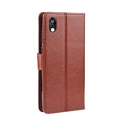 Avis Wewoo Housse Coque Étui en cuir à rabat horizontal rétro Crazy Horse Texture pour Huawei Y5 2019avec support et fentes cartes et cadre photo marron