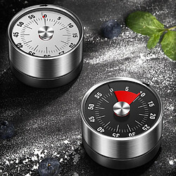 Universal 2PCS Horloge Mécanique ECO Convivial Antirouille Antirouille Acier Inoxydable Alerte Temps Manuelle Réveil pour Ménage Cuisine Mécanique Minuteur | pas cher