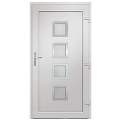 Acheter vidaXL Porte d'entrée anthracite 108x200 cm PVC