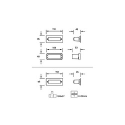 Leds C4 Applique encastreée de jardin STAIR LED 12 Ampoules