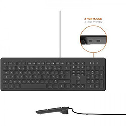 Acheter MOBILITY LAB ML304250 - Clavier PC Business Filaire avec 2 hub USB intégré - Noir