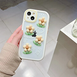 GUPBOO Étui pour iPhoneXR Littéraire en trois dimensions petites fleurs fraîches niche étui pour téléphone portable femmes