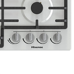 Hisense GM663XB plaque Acier inoxydable Intégré (placement) 60 cm Gaz 4 zone(s)