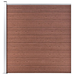 Avis vidaXL Clôture de jardin WPC 1737x186 cm Marron