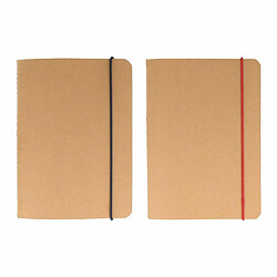 Artemio 2 carnets de notes quadrillés avec élastiques