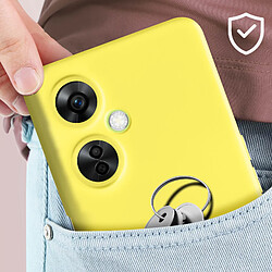 Avis Avizar Coque pour OnePlus Nord CE 3 Lite 5G Silicone Soft Touch Mate Anti-trace Jaune