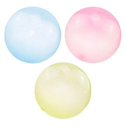 3x Boule Gonflable, Multicolore Bulle Gonflable Géantes, Water-Polo Gonflable pour Partie Piscine Plage, Amusement Illimité Enfants Adultes S