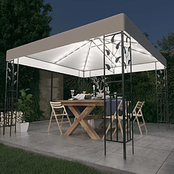 Maison Chic Tonnelle | Pergola avec guirlande lumineuse à LED 3x3 m Blanc -GKD33425