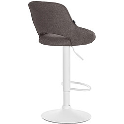 Non Tabouret de bar Milet tissu blanc pas cher