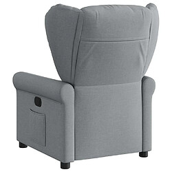 Acheter vidaXL Fauteuil inclinable Gris clair Tissu