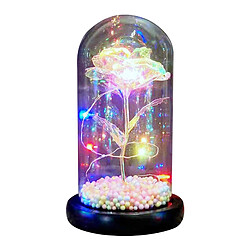 Galaxy Rose Flowers Forever Rose Lumière LED Colorée Dans Le Style De Dôme En Verre pas cher