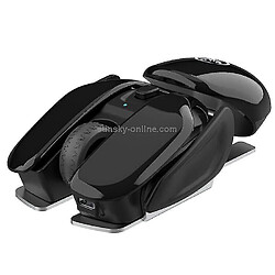 Universal T37 2,4 GHz 1600dpi souris muet sans fil réglable à 3 modes (noir)