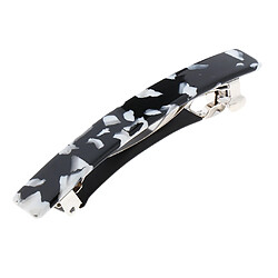 Femmes Français Style Acétate Barrette Printemps Hairclip Bijoux De Cheveux Noir + Blanc