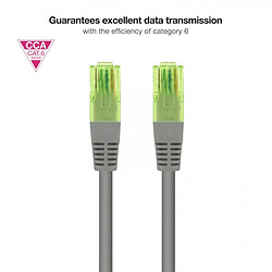 Avis Cordon de brassage pour câble réseau Nanocable Cat.6 UTP AWG26 CCA - Longueur 25m - Couleur Gris