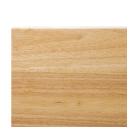 Plateau de Table Carré Pré-Percé Coloris Bois Naturel 700mm - Bolero