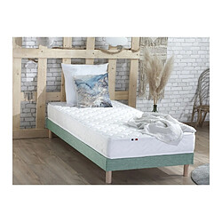 Idliterie Ensemble Matelas accueil Latex 3 zones INITIAL - Bi Confort Mousse & Latex + Sommier - Made in France