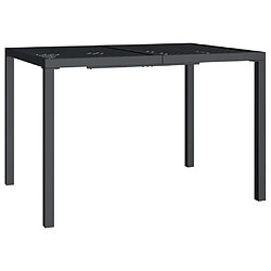 Maison Chic Table de jardin | Table d'extérieur anthracite 110x80x72 cm acier -GKD81584